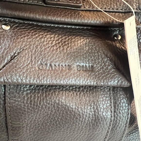 Gianni Bini Coffee Bean Pebble Leather Bag NWT - Picture 6 of 6